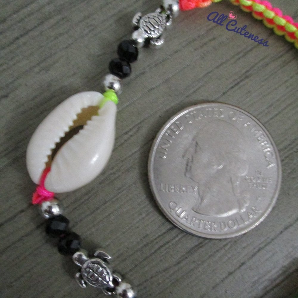 🎀 Neon Color Beaded Adjustable Bracelet - Picture 2 of 2
